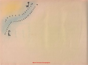 Les errants - 06 - 1983 -Pastels -21 x 29,7 cm