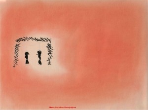 Les errants - 07 - 1983 -Pastels -21 x 29,7 cm