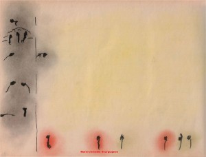 Les Errants - 14- 1983 -Pastels -21 x 29,7 cm