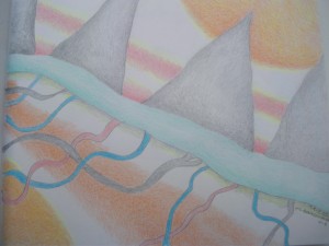 N°3 - 11/2012 - Crayons de couleur - Dim: 14,56 x 18,50 cm